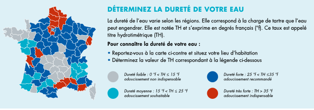 Durete de l'eau chez vous